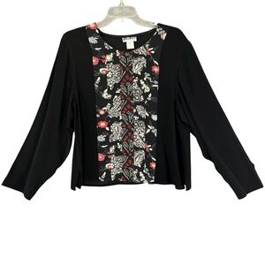 YASUKO Kimono Silk Long Sleeve Blouse Size Large